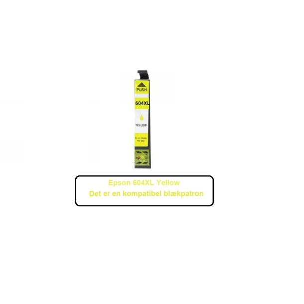 Sampack med 5 styk Epson 604 XL Kompatibel blkpatroner indeholder 54 ml ialt.