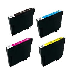 Sampack med 4 styk Epson 603XL kompatibel blkpatroner indeholder 49ml ialt.