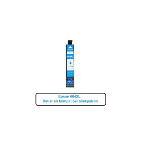 Epson 604XL Cyan (bl) er en kompatibel blkpatron den indeholder hele 10ml.