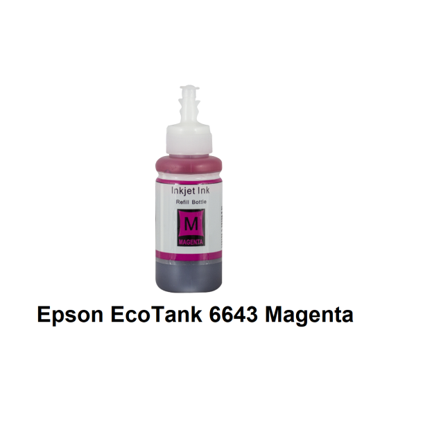 Epson T6643 Magenta (Rd) kompatibel Blkrefill Indeholder 100ml.