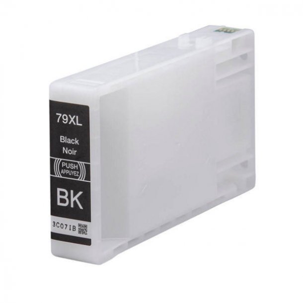 Epson T7901XL BK(sort) kompatibel bl&aelig;kpatron men 42ML.