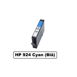 HP 924e Cyan (bl) kompatibel blkpatron indeholder 13,5ml.