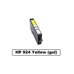  Sampack 4 styk HP 924e Kompatible blkpatroner indhold hele (46 ml og 13,5 ml) ialt 86,5ml.