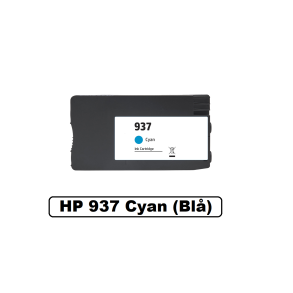 HP 937e Cyan (bl) kompatibel blkpatron indeholder 26ml.