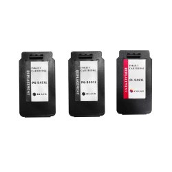 Sampack med 2x PG 545xl og 1X CL546 xl Kompatibel blkpatronerne med chip indeholder ialt 58 ml.