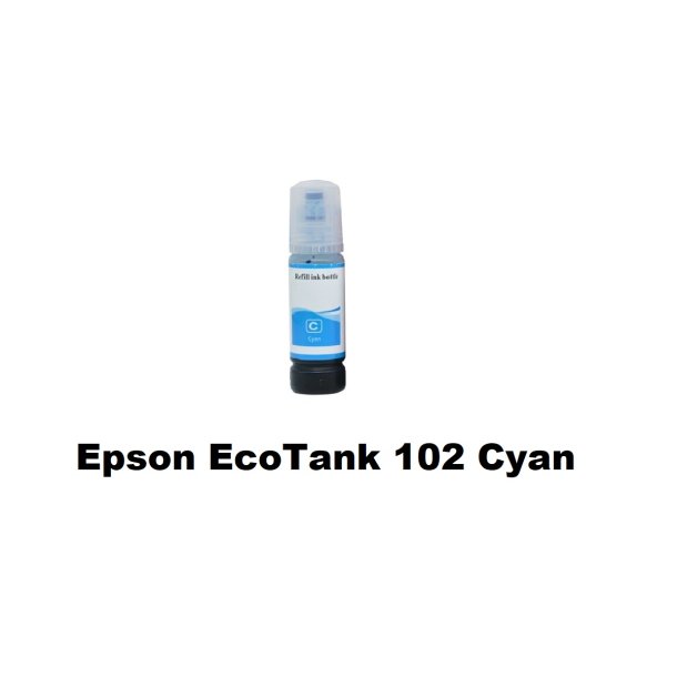 Sammenpak med 5 styk Epson 102 BK-c-m-y er kompatibel Blkrefill Indeholder 490 ml.