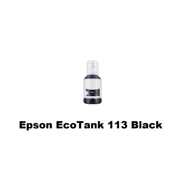 Epson 113 BK (sort) kompatibel Blkrefill Indeholder 130 ml.