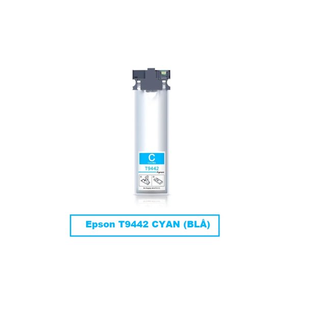 Epson T9442 Cyan (bl) er en kompatibel blkpatron den indeholder hele 37,5ml.