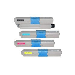 OKT Sampack med 4 styk OKT 310 Der er Kompatibel med OKI printer 9500 sider v/5%.