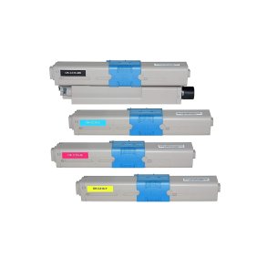 OKT Sampack med 4 styk OKT 310 Der er Kompatibel med OKI printer 9500 sider v/5%.