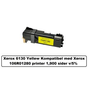 Xerox 6130 Yellew Kompatibel med Xerox 106R01280 printer 1,900 sider v/5%