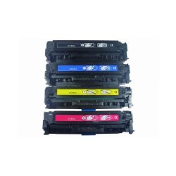Sampack 4styk lasertoner CC 530A-CC531-CC532-CC533- Kompatibel med HP304 printer 11900 sider v/5%