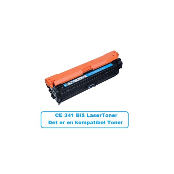 HP 651A / CE 341A Cyan (Bl) Lasertoner Kompatibel med HP 651A Printer 16000 sider v/5%