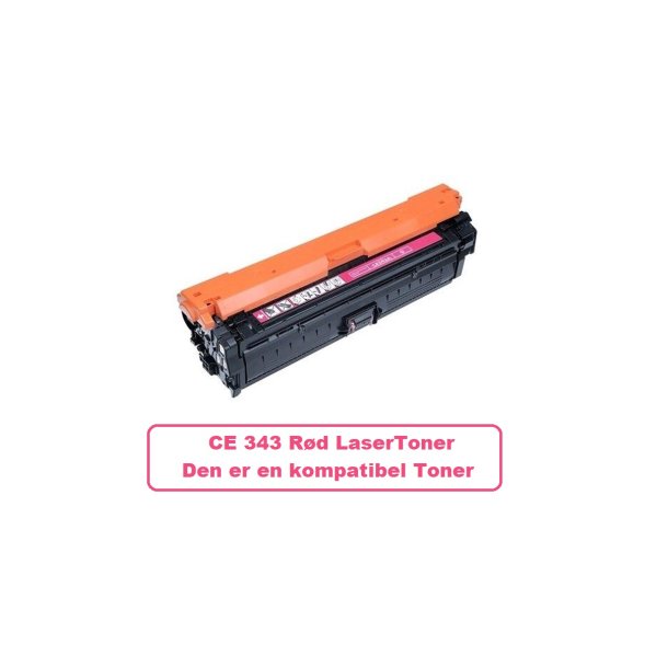 HP 651A / CE 343A Magenta (rd) Lasertoner Kompatibel med HP 651A Printer 16000 sider v/5%