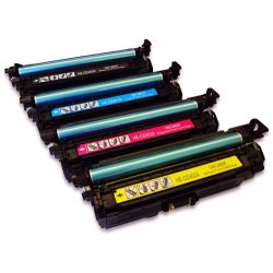 Sampack Med 4styk HP CE 400X CE401 CE402 CE403.Kompatibel med HP507 printer 32,000 sider v/5%