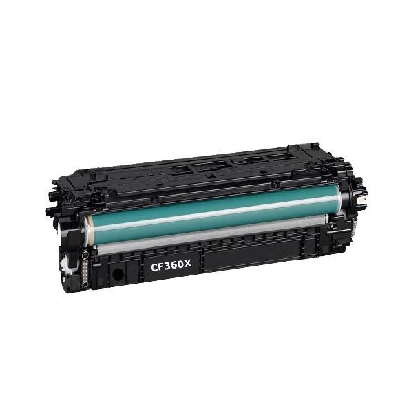 CF 360X Bk (sort) lasertoner Kompatibel med HP 508X. printer 12,500 sider v/5%.