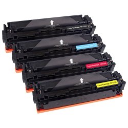 Sampack 4styk lasertoner CF 410X-CF 411X-CF 412X-CF 413X printer 21,500 sider v/5%