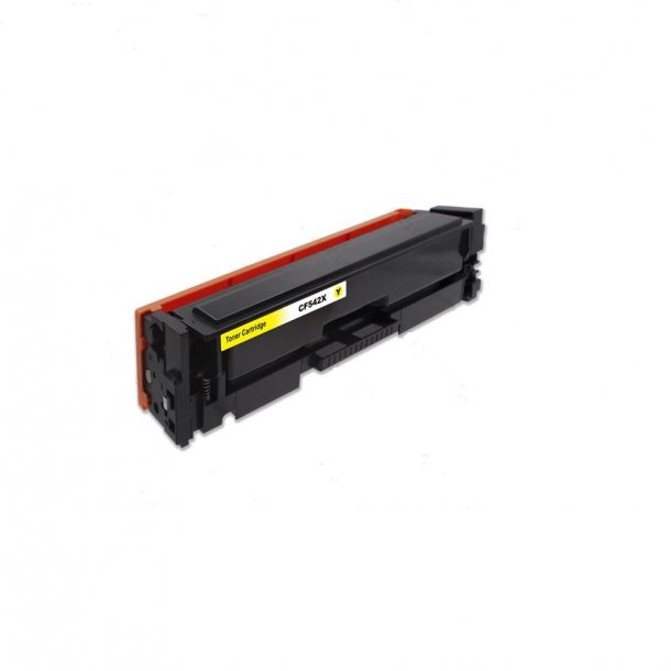 HP 203X/CF 542X Yellow (gul) er en Kompatibel lasertoner printer 2500 sider v/5%.