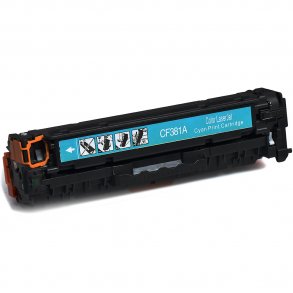 CF 381A Cyan (bl) Kompatibel med HP 312 A (printer 2,800 sider v/5%.)