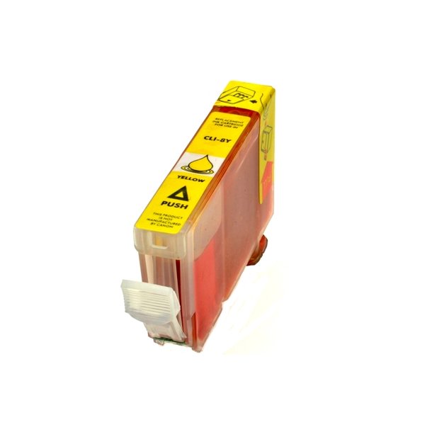 Canon CLI 8 Yellow (Gul). Kompatibel blkpatron indeholder 14 ml.