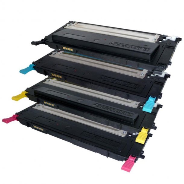 CLT-407/409 BK,C,M,Y. Pakke med 4 styk Kompatibel med Samsung CLT-4072S printer 4500sider v/5%.