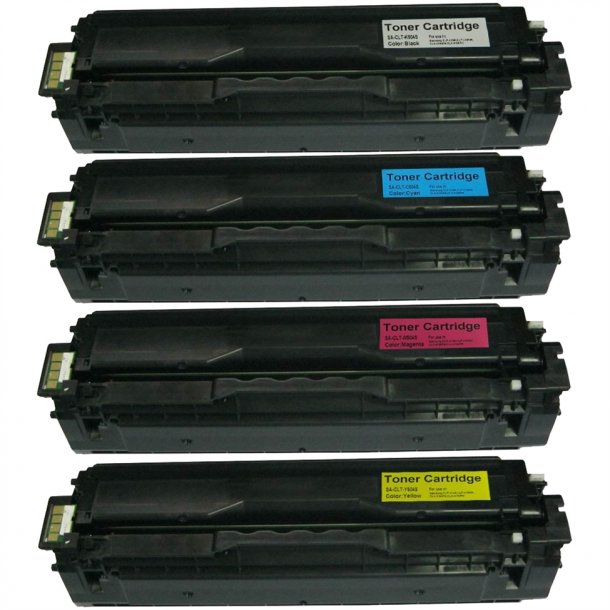 Sampack med 4styk CLP 504S/415N BK-C-M-Y lasertoner Kompatibel med Samsung.(printer 7900 sider v/5%.)