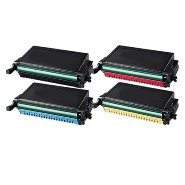 CLP 610/660 BK,C,M,Y.(Pakke med 4 stk) Kompatibel med Samsung CLP 610/660 (De printer 2.500/2.000 sider v/5%.)