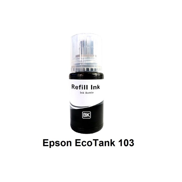 Epson 103 BK (sort) kompatibel Blkrefill Indeholder 70ml.