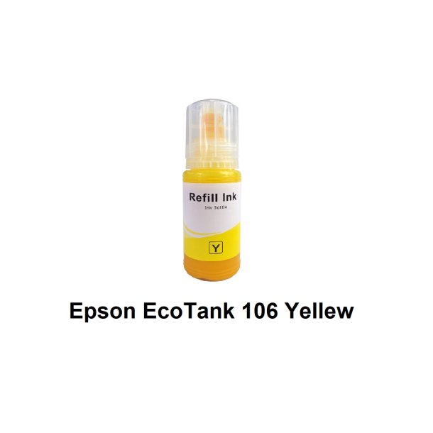 Epson 106 Yellew (gul) kompatibel Blkrefill Indeholder 70ml.