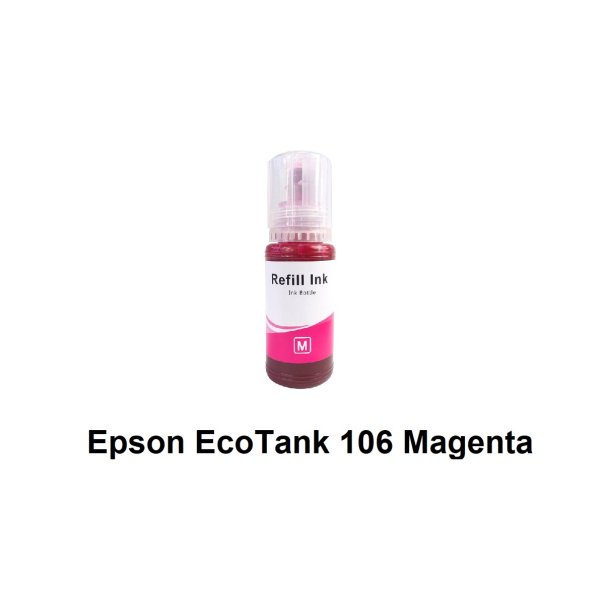 Epson 106 Magenta (rd) kompatibel Blkrefill Indeholder 70ml.