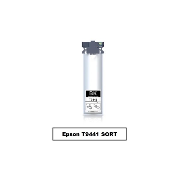 Sampack med 4 styk Epson 9441-2-3-4 Kompatibel blkpatroner som indeholder hele 150 ml.