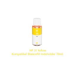 Hp Sampack med 4 styk kompatibel Blkrefill HP 32XL og HP 31 indeholder IALT 345ml Ialt.