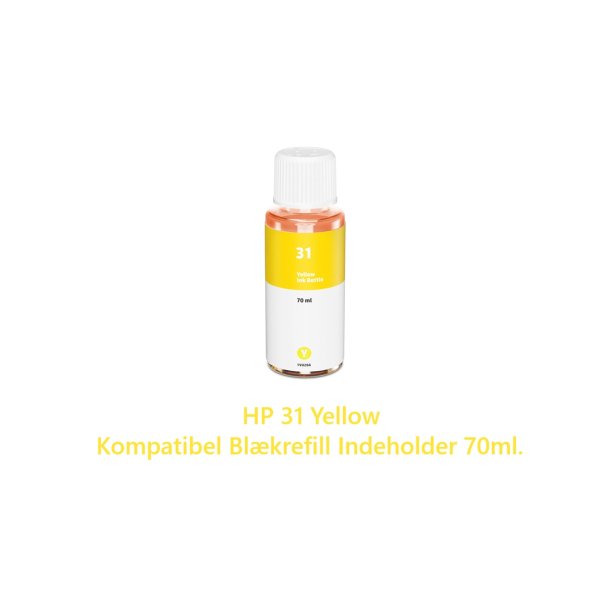 HP Sampack med 5 styk kompatibel Blkrefill HP 32XL og HP 31 indeholder IALT 480ml Ialt.