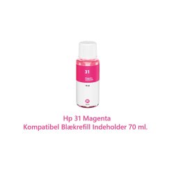 HP Sampack med 5 styk kompatibel Blkrefill HP 32XL og HP 31 indeholder IALT 480ml Ialt.