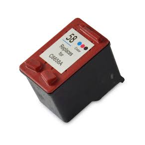 HP 58 (C6658) Kompatibel blkpatron indeholder 18 ml.(Photo Farve blkpatron)