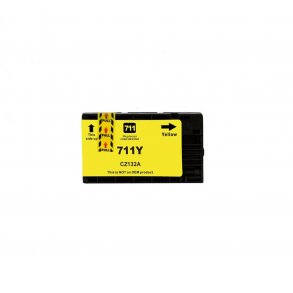 HP 711 Yellew (gul) kompatibel blkpatron Indeholder 28ml.