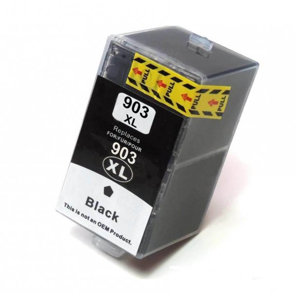 HP 903XL BK(sort) kompatibel blkpatron indeholder hele 37ml.