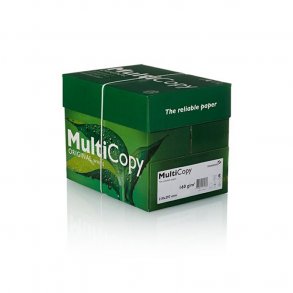 En kasse med Kopipapir standard A4 160 g / 250 ark pr. pk. (OBS LEVERES KUN MED GLS)