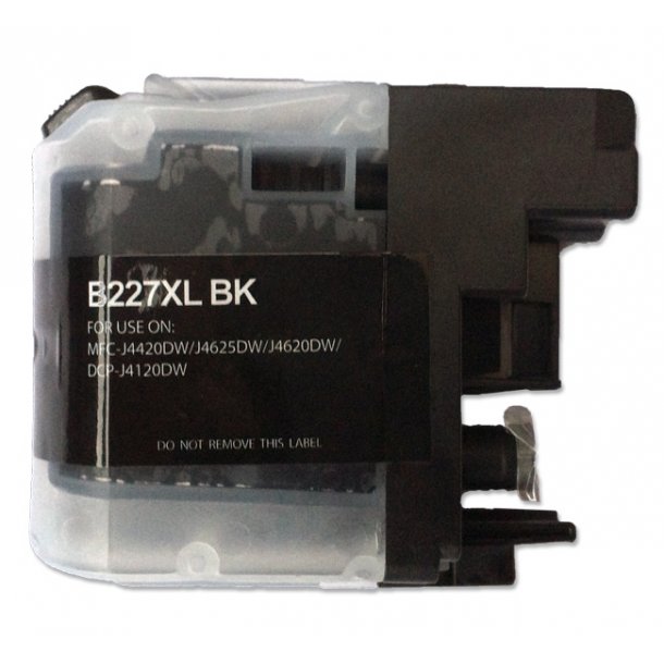 Brother LC 227XL BK sort kompatibel bl&aelig;kpatron men 30 ml.