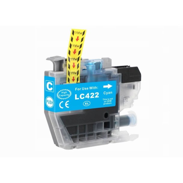  Brother Sampack med 4 styk LC 422XL Kompatibel blkpatron indeholder 114 ml ialt.