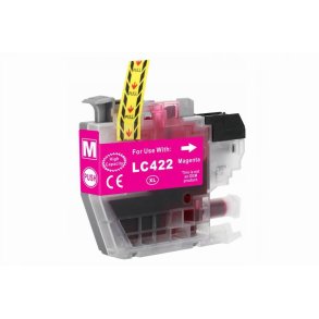 Brother LC 422XL Magenta (rd) Kompatibel blkpatron indeholder 18 ml.