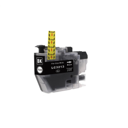Sampack med 5 styk Brother LC 3213 kompatibel blkpatron indeholder 60 ml.