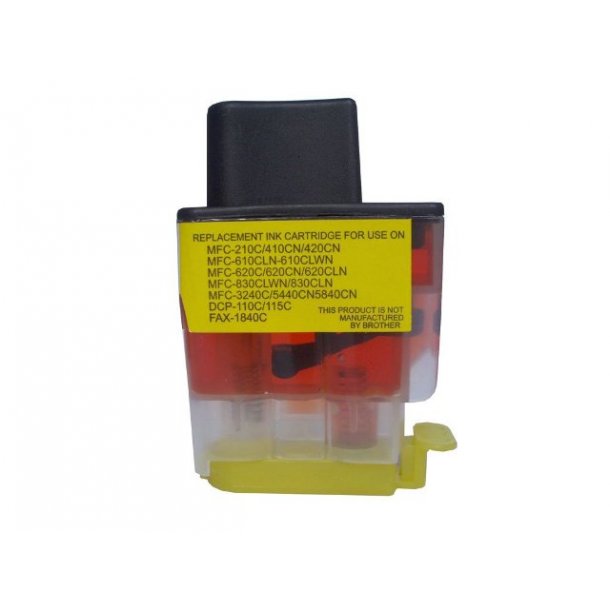 Brother LC 900XL Yellow(gul) kompatibel bl&aelig;kpatron indeholder 12&nbsp;ml.
