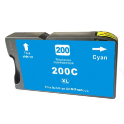 Sampack med 4 styk Lexmark 200/210XL B/C/M/Y. kompatible blkpatroner indeholder 178 ml.