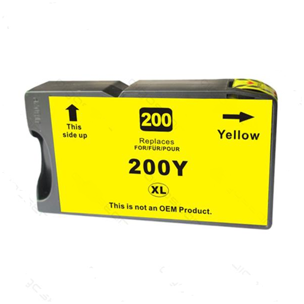 Lexmark 200/210XL Yellow (Gul). Kompatibel bl&aelig;kpatron indeholder 32 ml.