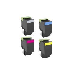 Lexmark CS 310/410/510 4styk Kompatibel toner med Lexmark.(printer 4,000/3,000 sider v/5%.)