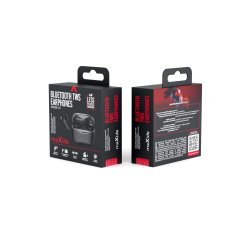 Trdlse stereo hretelefoner TWS med Bluetooth 5,1. farve Sort.