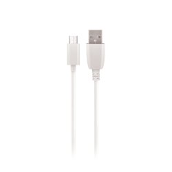 Lader til 220V 1A i hvid farve med 1M Micro USB kable.