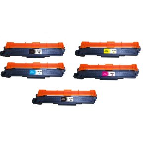 Brother Sampack med 5 styk TN 247 2x BK 1x C-M-Y printer 12900 sider v/5%.