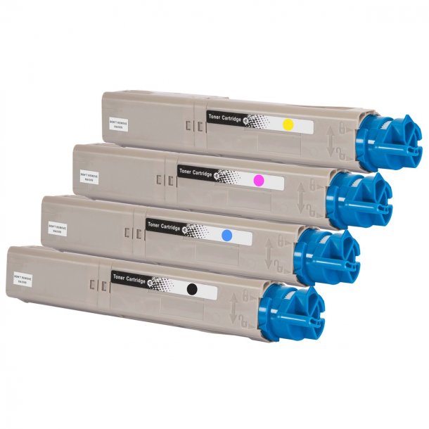 OKT 3300BK-C-M-Y-Pakke med 4 styk lasertoner kompatibel med OKI 43459329-30-31-32
